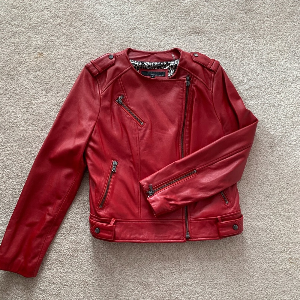 Red Leather Jacket - Picture 7 of 7